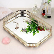 Bandeja Decorativa Retangular Banheiro/Sala com Espelho Bandeja Decorativa Retangular Banheiro/Sala com Espelho Bellaffina Grande 