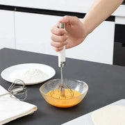 Batedor de Ovos Inox Mixer de Mão Semi Automático Batedor de Ovos Inox Mixer de Mão Semi Automático Bellaffina 