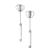 Batedor de Ovos Inox Mixer de Mão Semi Automático Batedor de Ovos Inox Mixer de Mão Semi Automático Bellaffina 