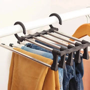 Cabide para Calça Multifuncional 6 em 1 Cabide para Calça Multifuncional 6 em 1 Bellaffina Preto 