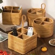 Cesta de Armazenamento de Vime em Rattan Feita a Mão Cesta de Armazenamento de Vime em Rattan Feita a Mão Bellaffina 