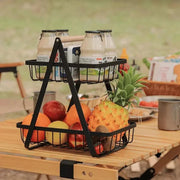 Cesta de Fruta 2 Andares Fruteira de Mesa Cesta de Fruta 2 Andares Fruteira de Mesa Bellaffina 