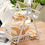 Cesta de Fruta 2 Andares Fruteira de Mesa Cesta de Fruta 2 Andares Fruteira de Mesa Bellaffina 