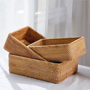Cesto de Palha Rattan Feito a Mão Cesto de Palha Rattan Feito a Mão Bellaffina 