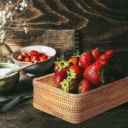 Cesto de Palha Rattan Feito a Mão Cesto de Palha Rattan Feito a Mão Bellaffina 