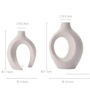 Conjunto com 2 Vasos Decorativos de Cerâmica para Sala e Mesa Conjunto com 2 Vasos Decorativos de Cerâmica para Sala e Mesa Bellaffina 