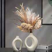 Conjunto com 2 Vasos Decorativos de Cerâmica para Sala e Mesa Conjunto com 2 Vasos Decorativos de Cerâmica para Sala e Mesa Bellaffina 