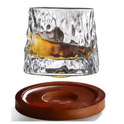 Copo de Whisky Cristal com Base Rotativo Copo de Whisky Cristal com Base Rotativo Bellaffina 