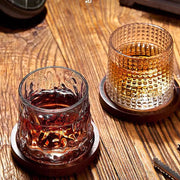 Copo de Whisky Cristal com Base Rotativo Copo de Whisky Cristal com Base Rotativo Bellaffina 