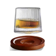 Copo de Whisky Cristal com Base Rotativo Copo de Whisky Cristal com Base Rotativo Bellaffina 