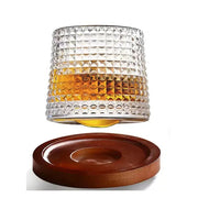 Copo de Whisky Cristal com Base Rotativo Copo de Whisky Cristal com Base Rotativo Bellaffina 