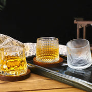Copo de Whisky Cristal com Base Rotativo Copo de Whisky Cristal com Base Rotativo Bellaffina 