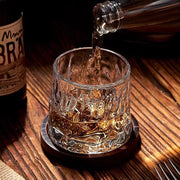 Copo de Whisky Cristal com Base Rotativo Copo de Whisky Cristal com Base Rotativo Bellaffina Modelo A 