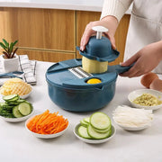 Cortador e Ralador de Legumes Multifuncional Cortador e Ralador de Legumes Multifuncional Bellaffina Azul 