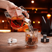 Decanter de Vinho e Whisky Vidro Diamante Decanter de Vinho e Whisky Vidro Diamante Bellaffina 