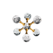 Decoração de Mesa de Cristal Moderna Ornamento Molécula Decoração de Mesa de Cristal Moderna Ornamento Molécula Bellaffina 