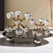 Decoração de Mesa de Cristal Moderna Ornamento Molécula Decoração de Mesa de Cristal Moderna Ornamento Molécula Bellaffina 