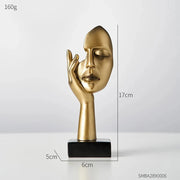 Estátua Decorativa de Resina Abstrata Nórdica Estátua Decorativa de Resina Abstrata Nórdica Bellaffina 02 