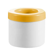 Forma de Gelo de Silicone Redonda com Tampa Forma de Gelo de Silicone Redonda com Tampa Bellaffina Amarelo 