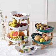 Fruteira de Mesa Cesta de Fruta Bambu Fruteira de Mesa Cesta de Fruta Bambu Bellaffina 