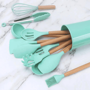 Kit de Utensílios de Cozinha de Silicone com 12 Peças Kit de Utensílios de Cozinha de Silicone com 12 Peças Bellaffina 