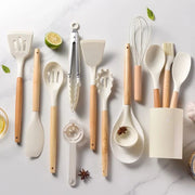 Kit de Utensílios de Cozinha de Silicone com 12 Peças Kit de Utensílios de Cozinha de Silicone com 12 Peças Bellaffina 