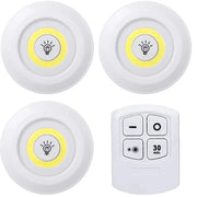Kit Luminárias LED sem fio com Controle Remoto Kit Luminárias LED sem fio com Controle Remoto Bellaffina 3 Luminárias 