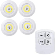 Kit Luminárias LED sem fio com Controle Remoto Kit Luminárias LED sem fio com Controle Remoto Bellaffina 4 Luminárias 
