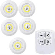 Kit Luminárias LED sem fio com Controle Remoto Kit Luminárias LED sem fio com Controle Remoto Bellaffina 5 Luminárias 