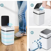 Lixeira para Banheiro e Cozinha Automática com Sensor 13L Lixeira Inteligente com Sensor Automático Bellaffina 
