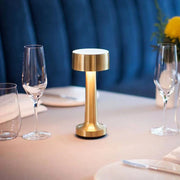 Luminária de Mesa LED Decoração Retrô Recarregável Luminária de Mesa LED Decoração Retrô Recarregável Bellaffina Dourado 