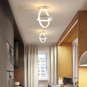 Luminária de Teto LED com Design Europeu Para Quarto e Sala Luminária de Teto LED com Design Europeu Para Quarto e Sala Bellaffina Branco Branco Frio 