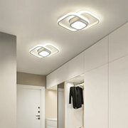 Luminária de Teto LED com Design Losangular Para Quarto e Sala Luminária de Teto LED com Design Losangular Para Quarto e Sala Bellaffina Branco Branco Frio 