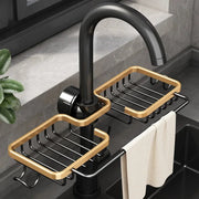 Organizador de Pia de Cozinha Porta Esponja de Pia Organizador de Pia Porta Esponja de Pia Bellaffina Duplo/Dourado 