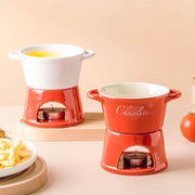 Panela de Fondue de Queijo e Chocolate Cerâmica Panela de Fondue de Queijo e Chocolate Cerâmica Bellaffina 