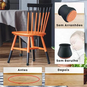 Protetores de Silicone para Pernas de Cadeira - Conjunto com 24 Peças Kit Tampa para Perna de Móveis (24 Peças) Bellaffina 