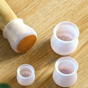 Protetores de Silicone para Pernas de Cadeira - Conjunto com 24 Peças Kit Tampa para Perna de Móveis (24 Peças) Bellaffina Branco Pequeno 