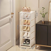 Sapateira Vertical Organizador de Sapatos Sapateira Vertical Organizador de Sapatos Bellaffina Branco - 6 Prateleiras 