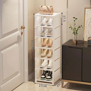 Sapateira Vertical Organizador de Sapatos Sapateira Vertical Organizador de Sapatos Bellaffina Branco - 7 Prateleiras 