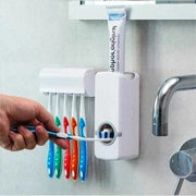 Suporte para Escova e Pasta de Dente com Dispenser Automático Suporte para Escova e Pasta de Dente com Dispenser Automático Bellaffina 