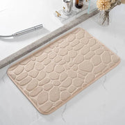 Tapete para Banheiro Antiderrapante Absorvente Tapete Antiderrapante e ultra absorvente Para Banheiros Bellaffina Bege 