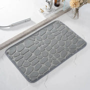 Tapete para Banheiro Antiderrapante Absorvente Tapete Antiderrapante e ultra absorvente Para Banheiros Bellaffina Cinza 