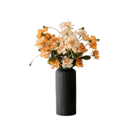 Vaso Decorativo de Cerâmica Cilíndrico para Mesa e Sala Vaso Decorativo de Cerâmica Cilíndrico para Mesa e Sala Bellaffina 