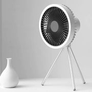 Ventilador de Coluna Portátil Recarregável de Mesa Ventilador de Coluna Portátil Recarregável de Mesa Bellaffina Pro Branco 